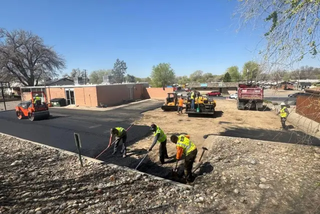Crew working