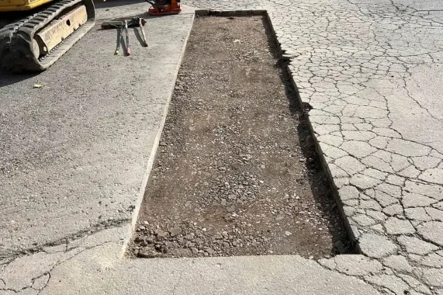 a hole in the ground